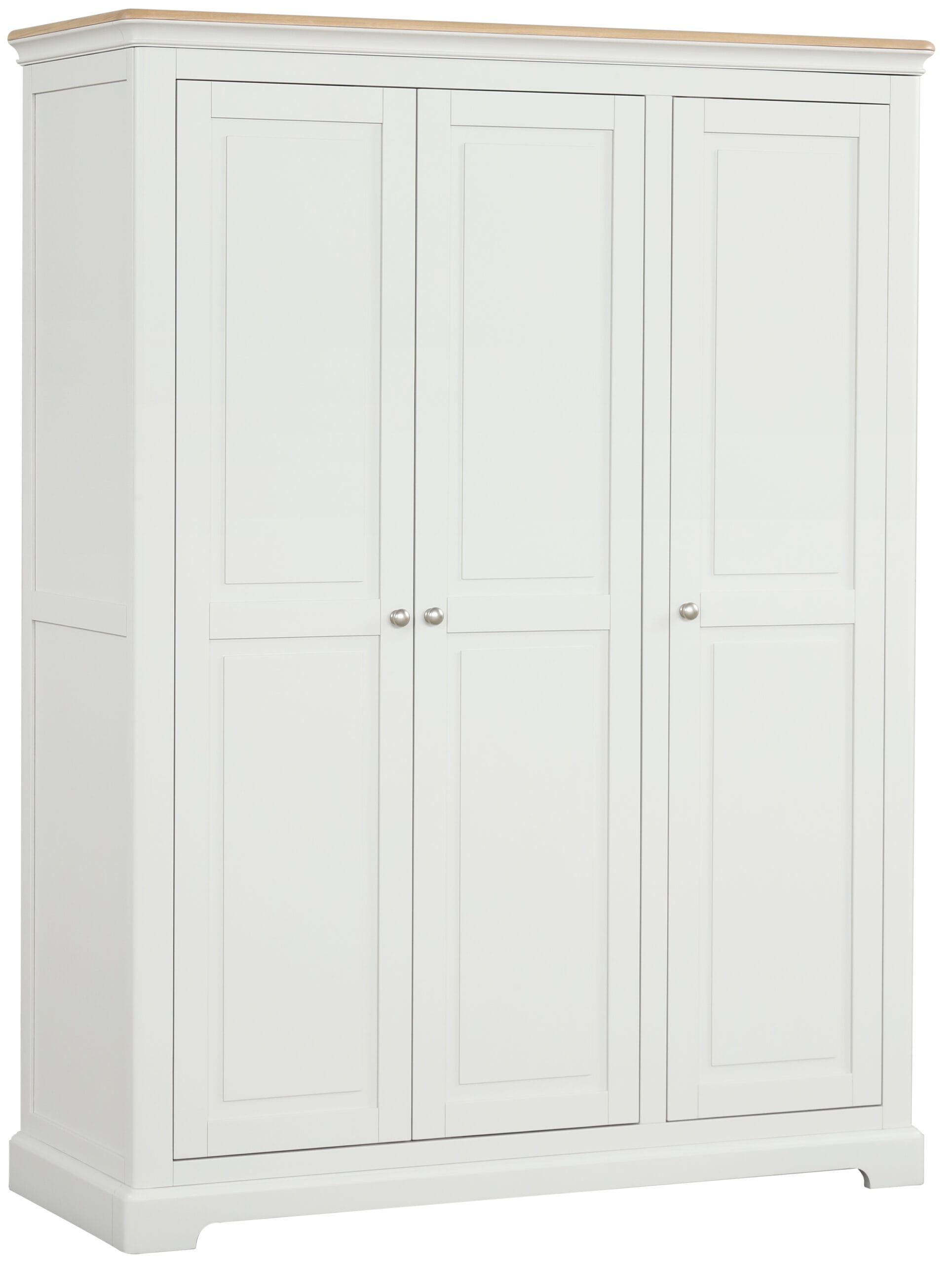 Cornwall Grey Mist Triple Wardrobe Closed