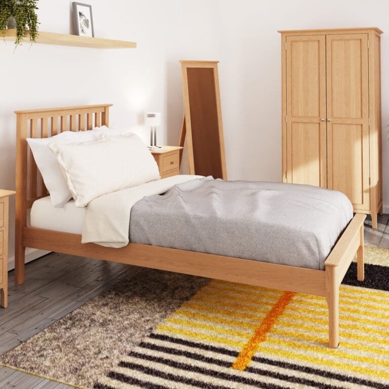 Oak Single Beds - oak bedroom furniture
