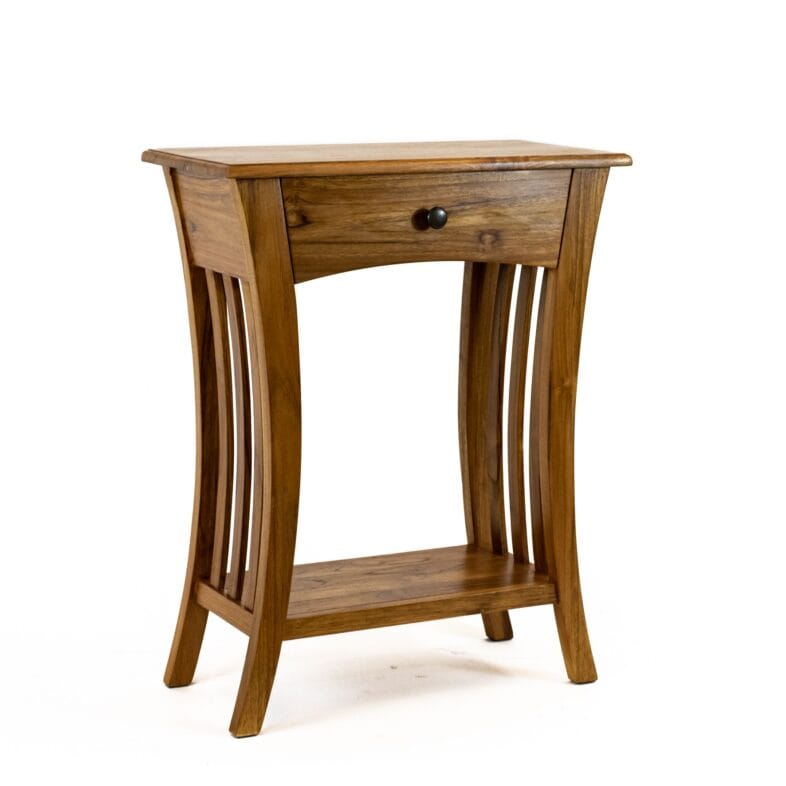 Occasional Teak Curved Leg Hall Table - Image 2