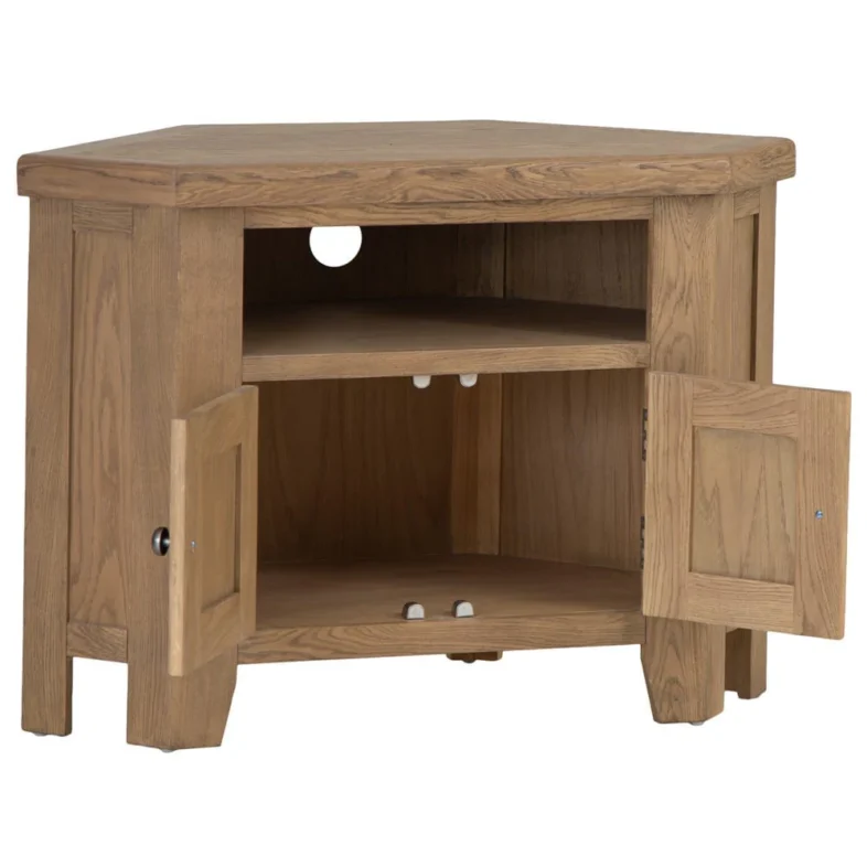 Chatsworth Oak Corner TV Cabinet - Image 3