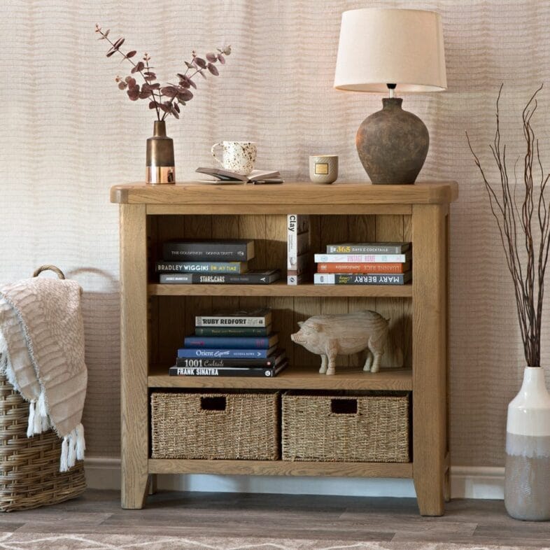 Chatsworth Small Bookcase Oak Lifestyle