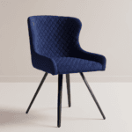 Frey Dining Chair Blue Velvet
