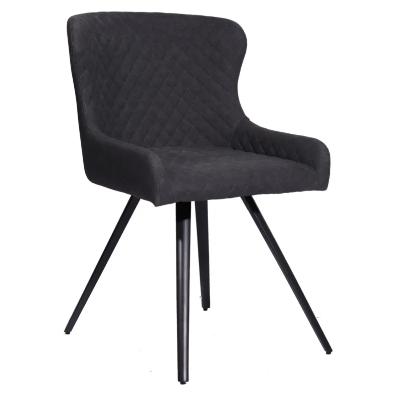 Freya Dining Chair in Grey PU