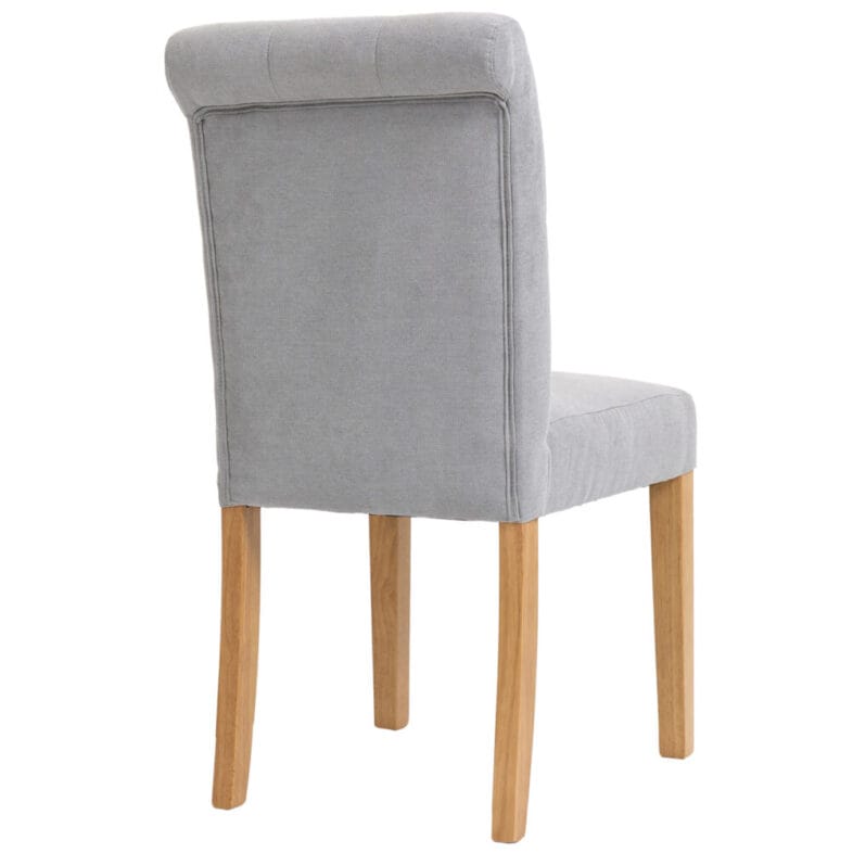 Lily Fabric Button-backed Chair in Stone 3