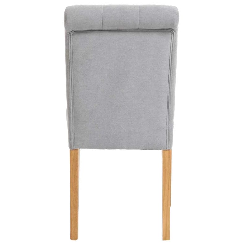 Lily Fabric Button-backed Chair in Stone 6