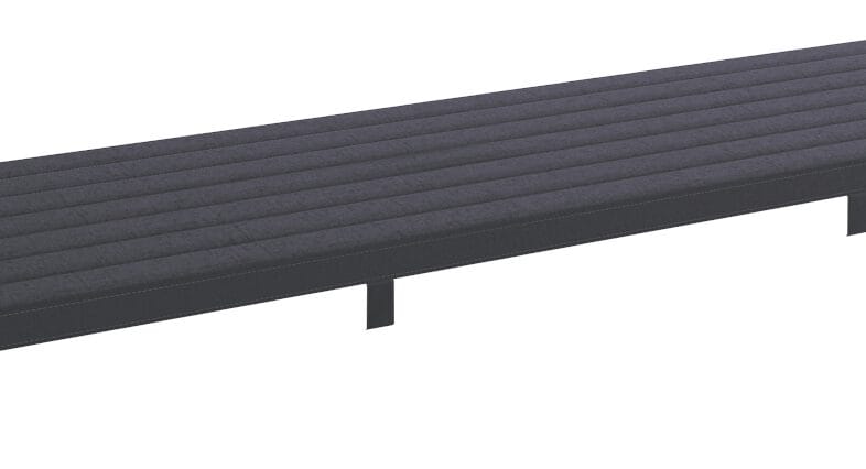 Modena 180 Bench Seat Pad in Grey