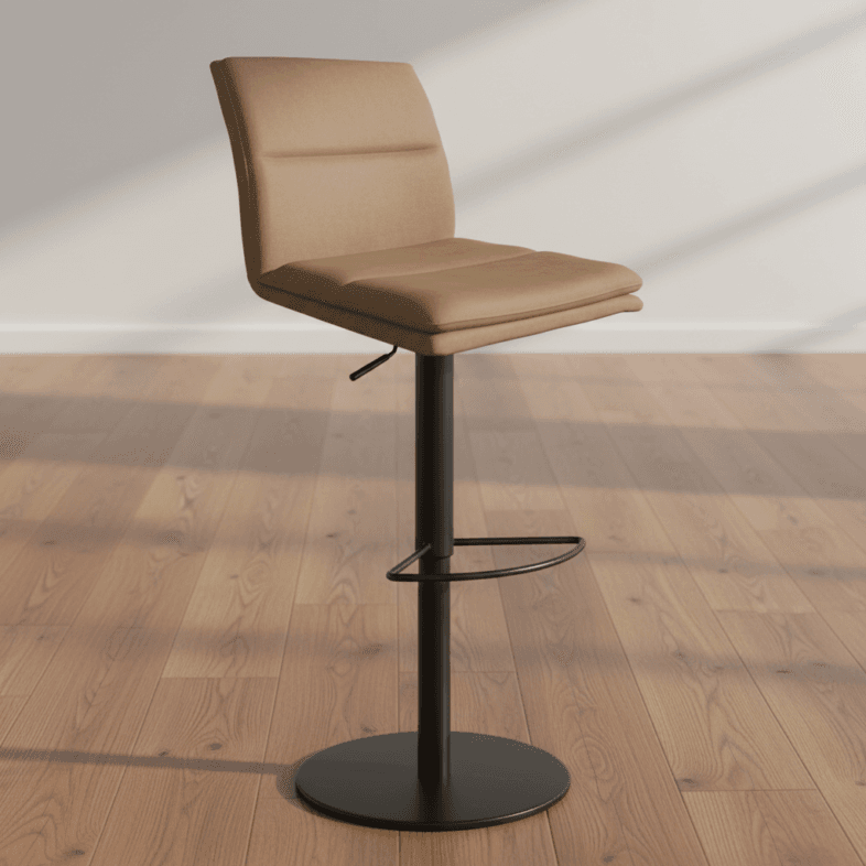 Modena Adjustable Bar Stool in Taupe lifestyle