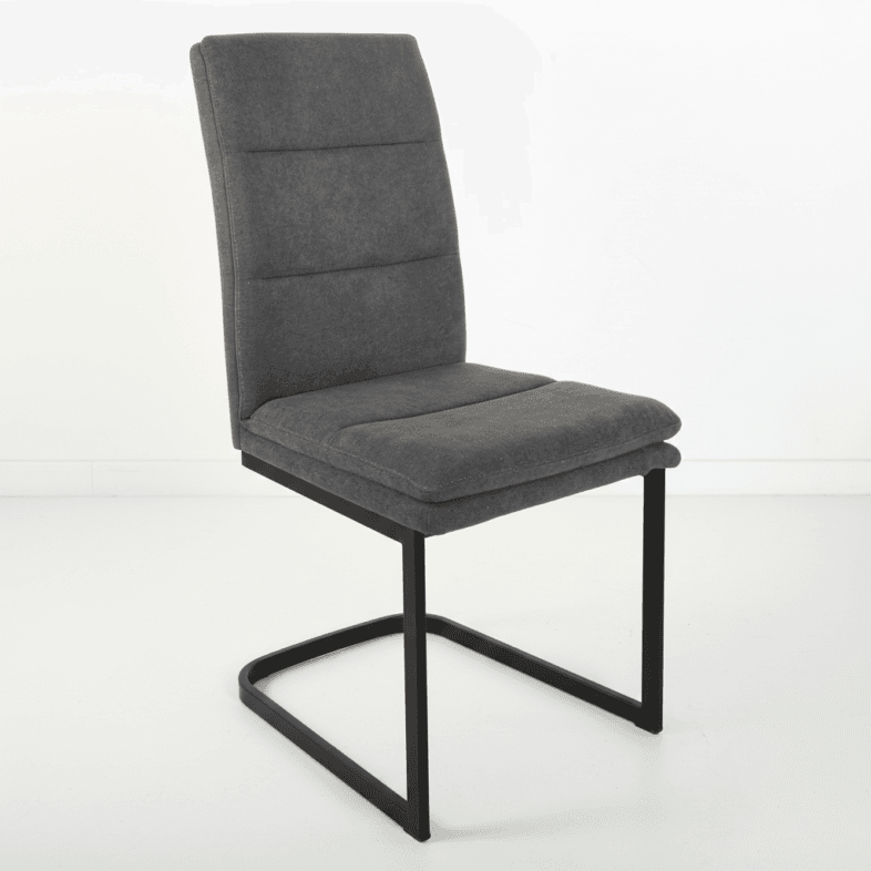 Modena Cantilever Dining Chair in Grey white