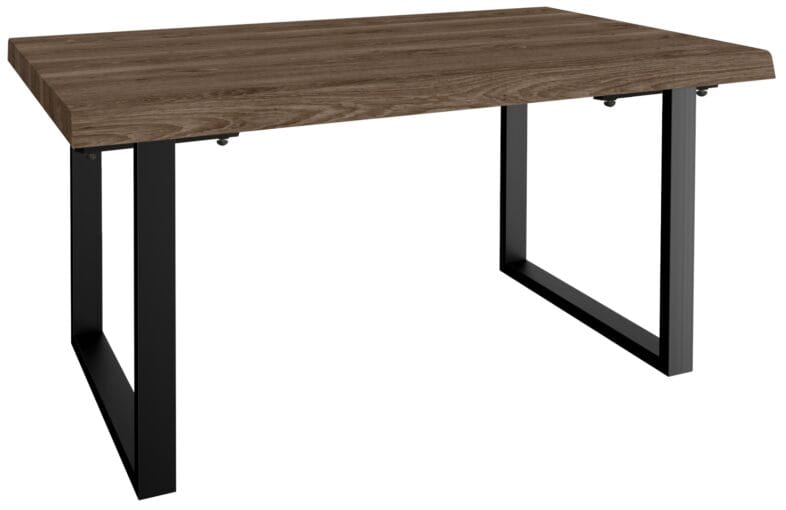 Modena Oak 150cm Dining Table with Metal U Base - Image 2
