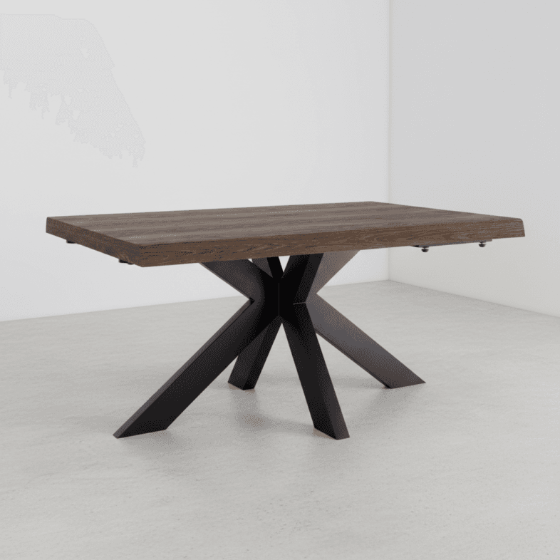 Modena Oak 4 Seater Dining Table with Star Base