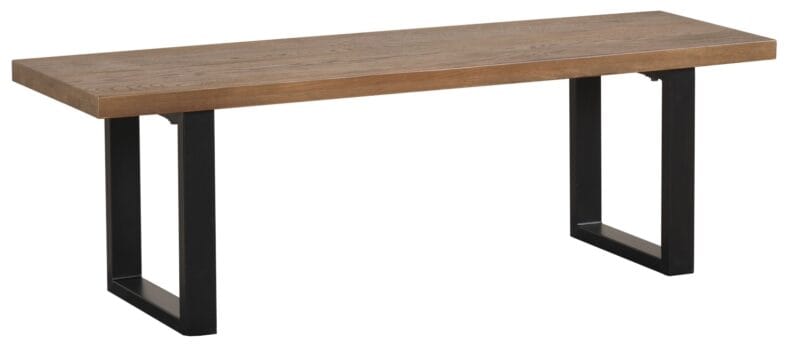Modena Oak 140cm Dining Bench with U Leg - Image 3