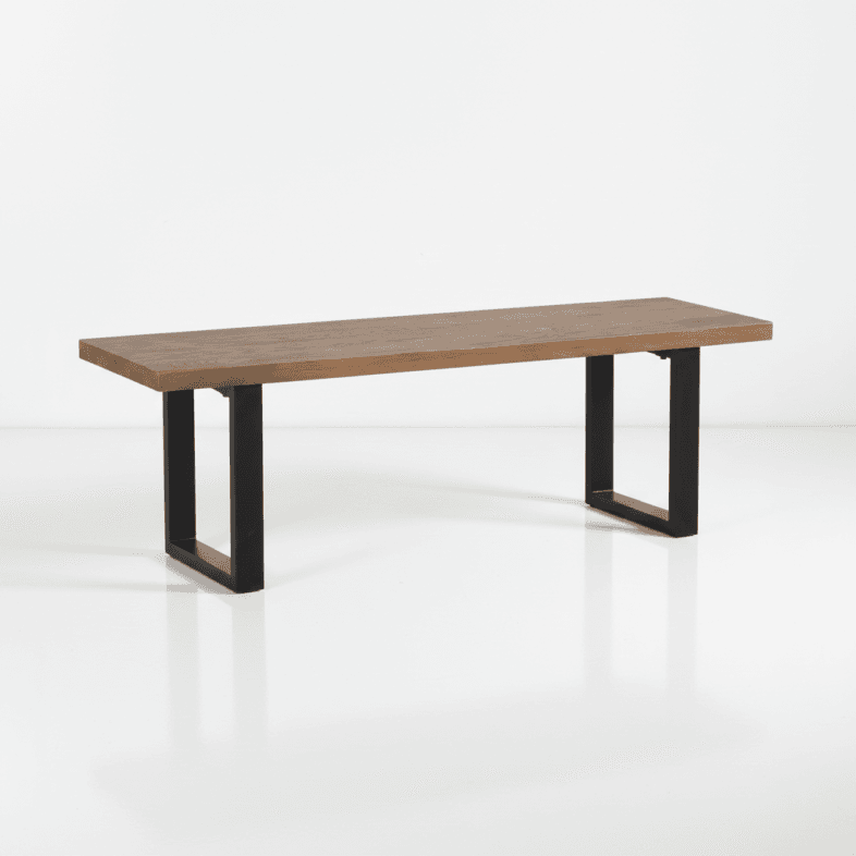 Modena Oak Dining Bench with U Leg