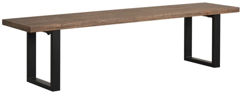 Modena Oak Large Dining Bench with U Leg iso