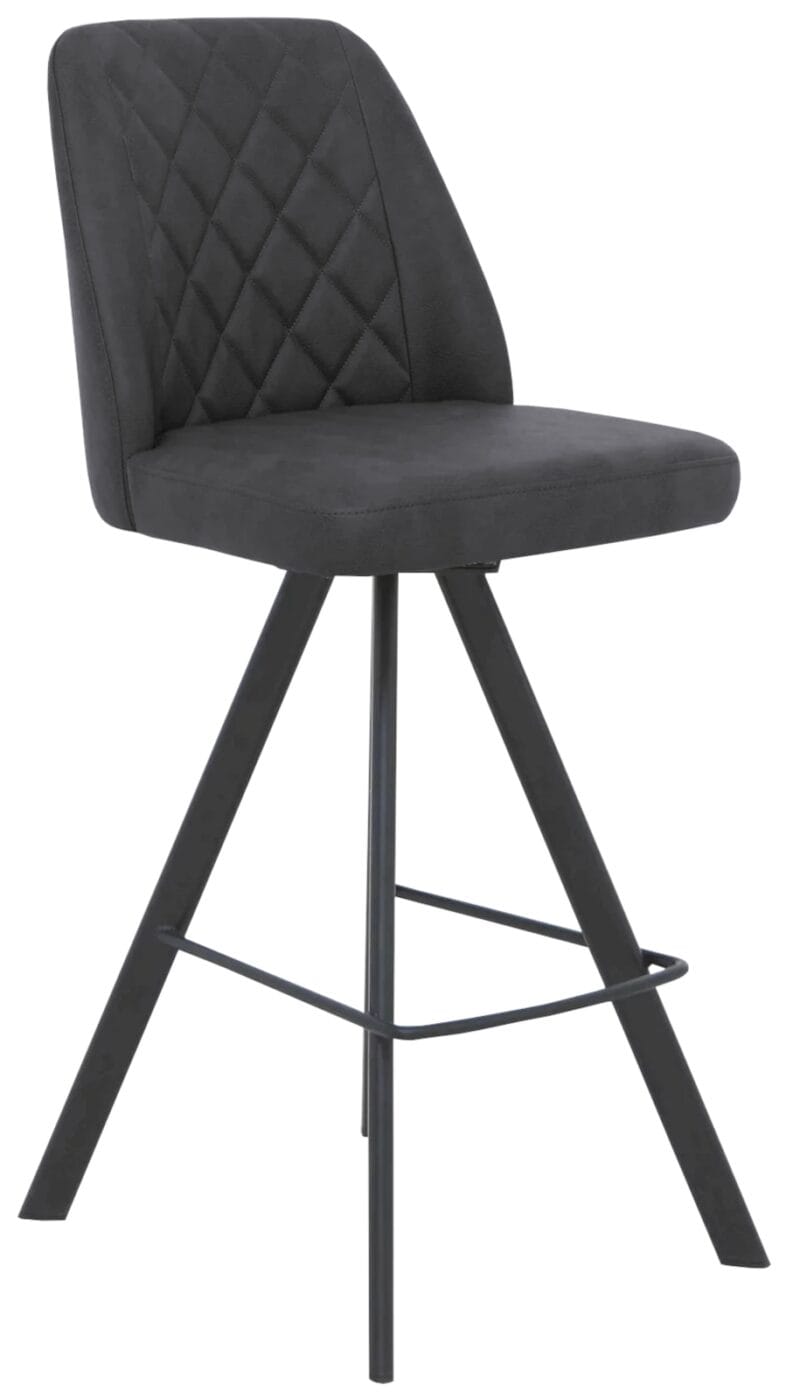 Modena Swivel Bar Stool in Grey - Image 2
