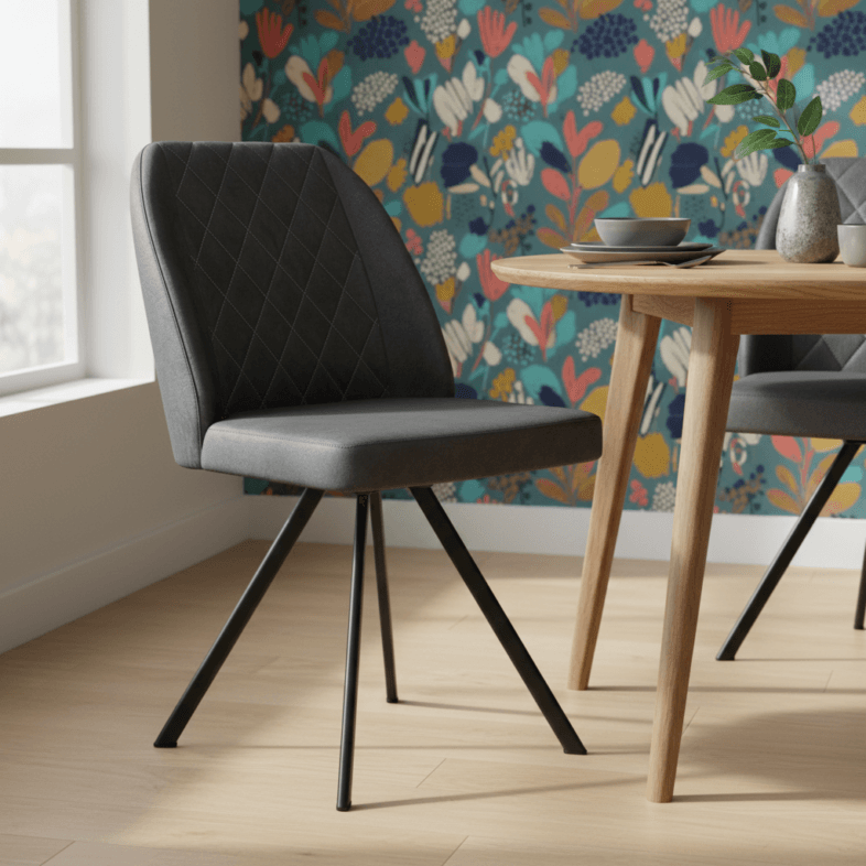 Modena Swivel Dining Chair in Grey - Image 3