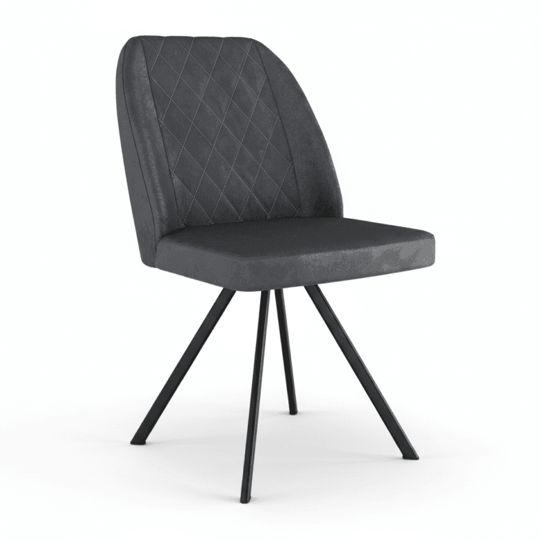 Modena Swivel Dining Chair in Grey white