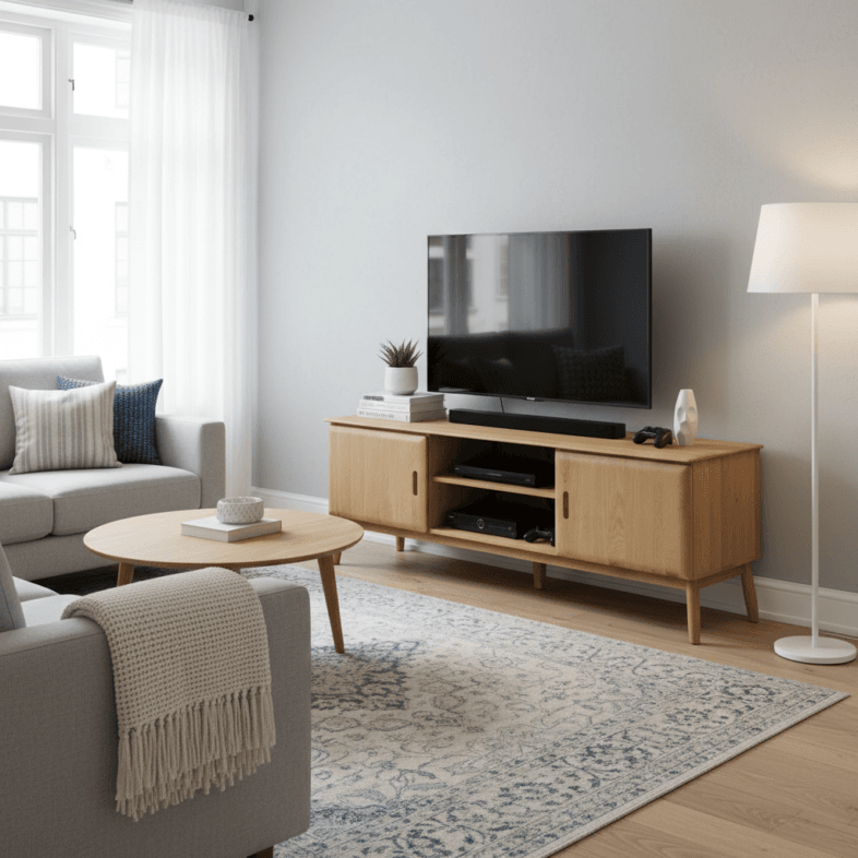 Sophia Oak 160cm Wide Large TV Unit