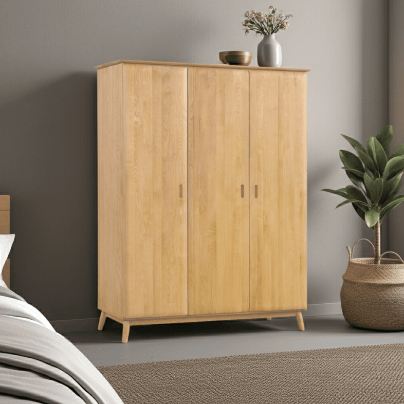 Sophia Oak Triple Wardrobe ls