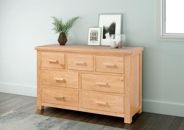 Valencia Oak 3 Over 4 Chest of Drawers 2