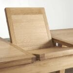Valencia Oak Extending Dining Table 6-8 Seater flap