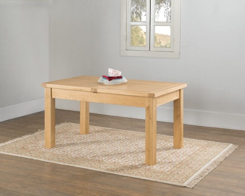 Valencia Oak Extending Dining Table 6-8 Seater iso