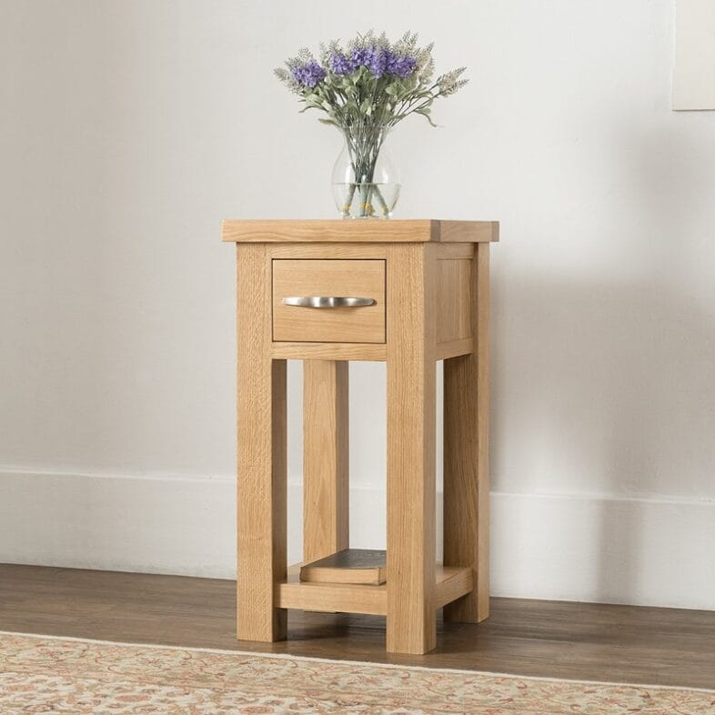 Valencia Oak Telephone Table