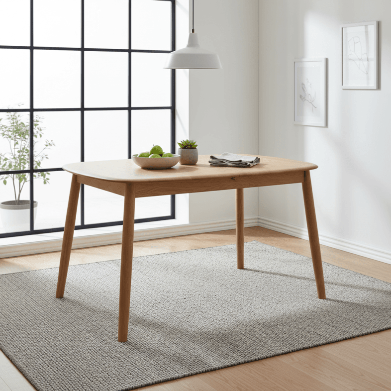 Sophia Oak Extending Dining Table 4-6 Seater